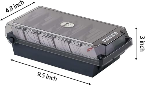 image for MyLifeUNIT Business Card Holder, Index Card Organizer with Dividers an