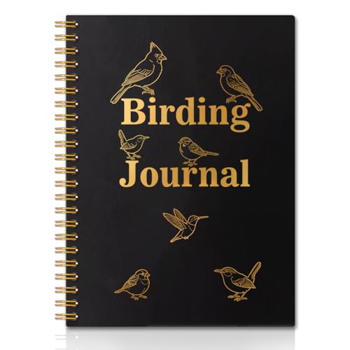 Carnet d'observation des oiseaux 160 pages à couverture rigide et lignes