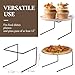 Amazon.com: MyGift Black Metal Pizza Table Stands, Tabletop Pizza Pan ...