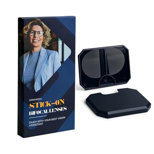 NOMEAROD 1 Pack Stick On Bifocal Reading Lenses for Sunglasses Reusable Reader Inserts for Goggles Safety Glasses & Small Print +250