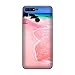 Pokrywa Pokrywiec kompatybilny z Honor 7A Plaża Różowe skały na Morzu Karaibskim/Nadruk również po bokach/Telefon Twardy zatrzask na antypoślizgowym, odpornym na zarysowania, odporny na wst