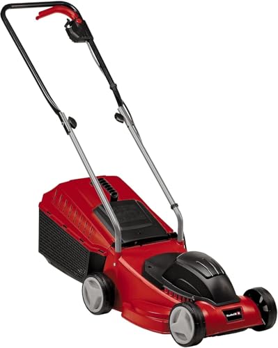 Einhell GC-EM 1232 Wired Electric Lawnmower - 32cm Cutting Width, 30L Grass Box, 3 Cutting Height Levels - Lightweight, Walk-Behind Lawn Mower For Small Gardens