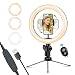 Produktbild Rtwrtne Selfie-Ringlicht mit verstellbarem Stativ, 25,4 cm, dimmbar, mit Handy-Halterung für TikTok/YouTube/Live-Stream/Make-up/Fotografie (1)