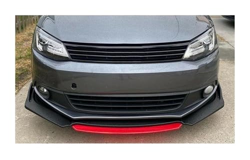 Spoiler avant pour VW Jetta MK6 MK7 masque rayures aspect carbone - 5