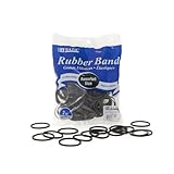 BAZIC Products Black Rubber Bands – Assorted Sizes, Heavy Duty Elastic Bands For Money, Office, School, Home Organization, Crafts, Durable Stretch Rubber Bands, 2 Oz (56.7 g), 1-Pack