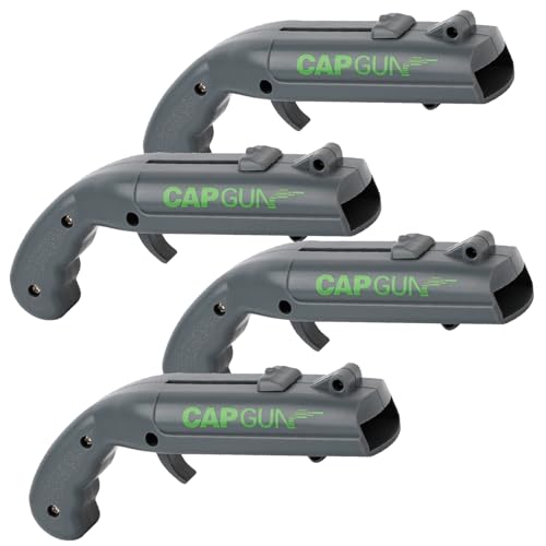 4PCS Grey Cap Gun Bottle Opener - Fun and Functional Novelty Beer Bottle Opener with Realistic Design, Gift for Beer Lovers, Parties, and Themed Events by Evernew Living - Used condition - US$14.68