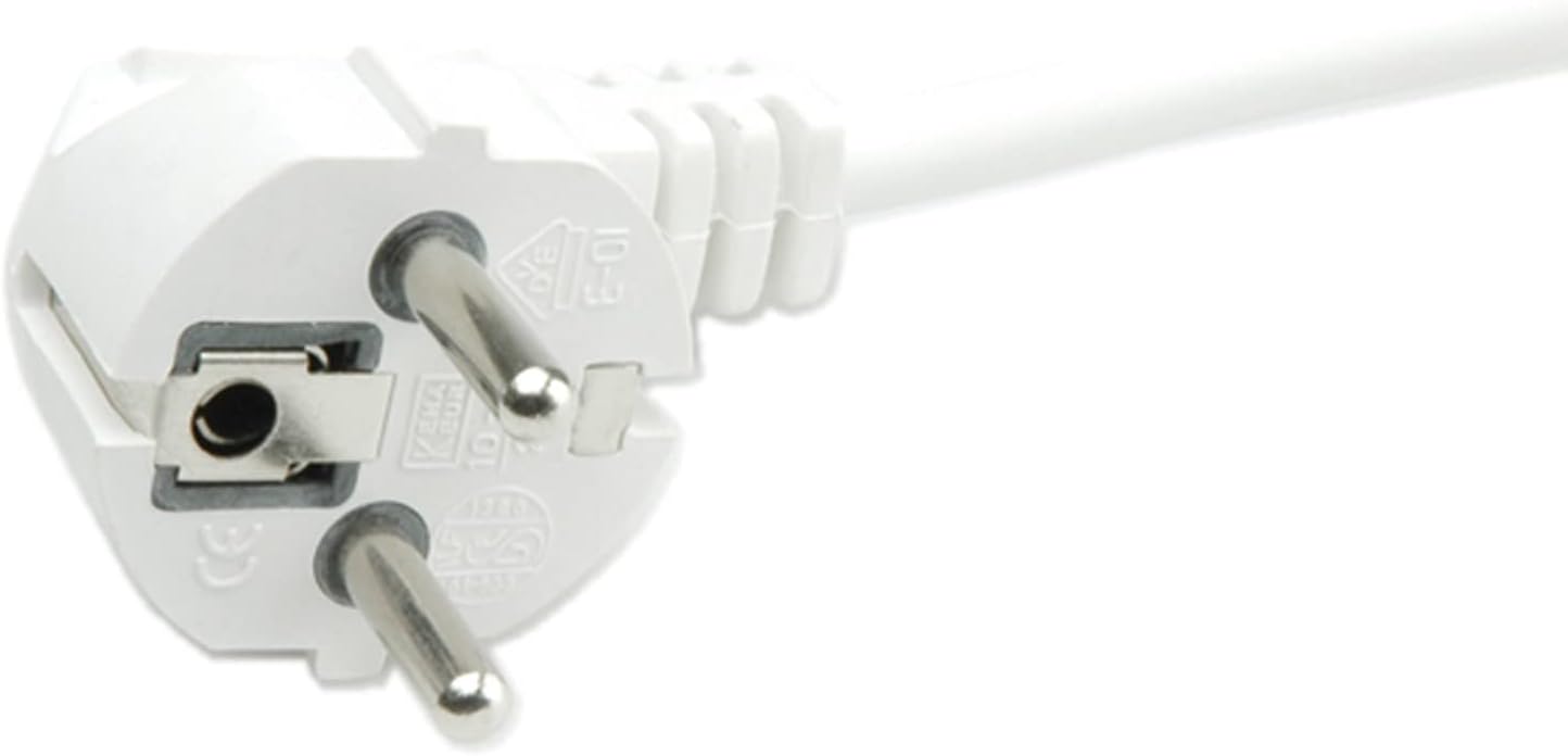 Power strip with protective contact sockets including on/off switch and touch protection for indoor use.