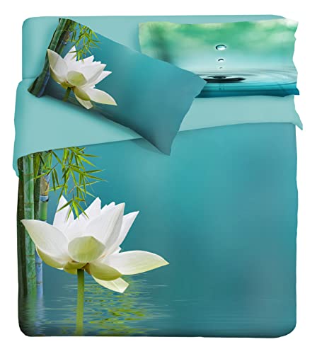 Juego de Funda nórdica fotográfica Plaza Fine Art 1 Plaza 1/2 Diseño Gotas Cover