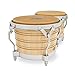 Latin Percussion LP201A-2 Bongo Drum Natural / Chrome