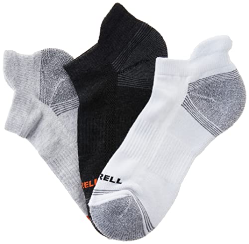 Merrell Womens Performance Hiker Casual Sock, Grey White Mix (Low Cut Tab), Small Us #TOP1