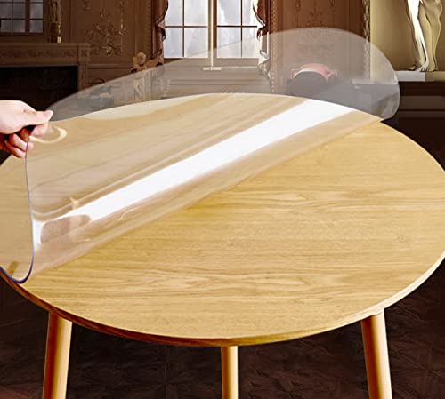 Nappe ronde transparente en PVC 60 cm pour éliminer les taches et rayures