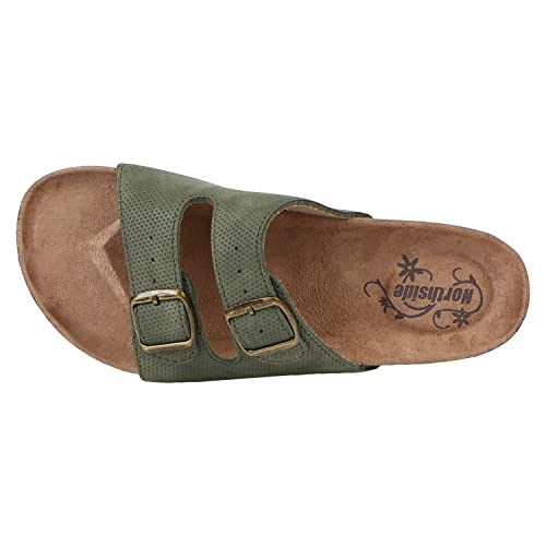 Image of Northside Womens Mariani Leather Strap Cork Sandal | Comfort Sandals