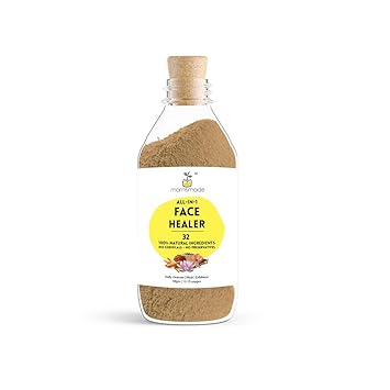 Momsmade Naturals Face Healer | 100% natural | Works on acne marks, pigmentation, uneven skin tone | Smoothens and brightens skin naturally | All skin types | No chemicals no preservatives | Vegan