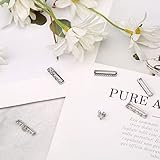 SAVITA 10pcs Watch Band Charms, Glitter Diamond Decoration Smart Watch Charms Compatible with Apple Watch Bands Buckle Metal Ornament for Iwatch Series 7 6 5 4 3 2 1 (Silver, without Strap) D05365 - Image 4