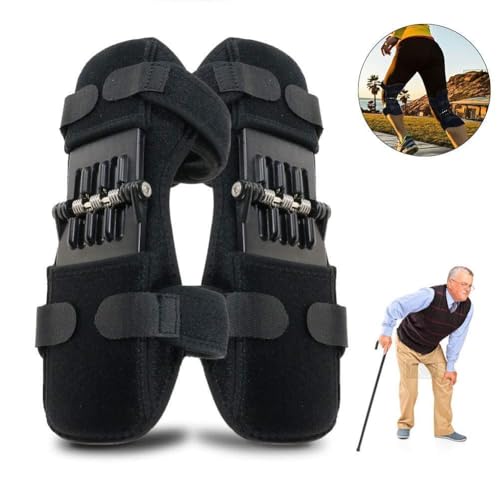 Image of Knee Support Power Brace | Spring Force Knee Booster Pads | Joint Pain Relief Leg Support Belt | Adjustable | Non Slip Knee Stabilizer for Sports Walking Climbing | Recovery Support | Protective Sport(MULTICOLOR)