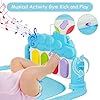 AOMIG Gimnasio De Juegos Para Bebe,Manta de Juego para Bebé con Piano con 3Sonidos y 5Accesorios,Motivo de Animales,Tapete De Juegos Para Bebés de 0-24 Meses que,Alfombra Piano Gimnasio para Bebés #4