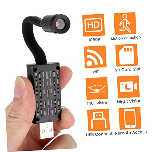 Cámara de seguridad de ángulo amplio con USB y control remoto inteligente 8