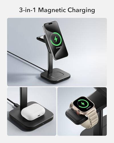 ESR 3-in-1 MagSafe Charging Station with Certified Apple Watch Charger — view 5