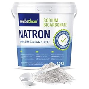 Natriumbicarbonaatpoeder 4,5 kg in voedselkwaliteit incl. doseerlepel Vegan – voor huishoudelijk, alkalisch bad…