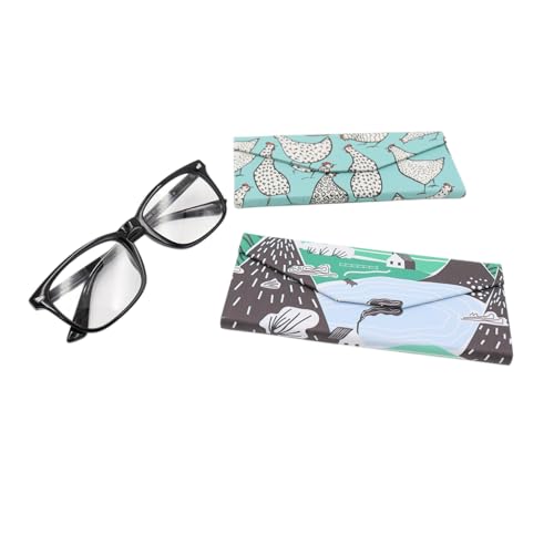 Image of Real Sic Glasses Case for Men and Women - Magnetic Folding Hard Shell Sunglass Holder - Inspired by Adorable Animals