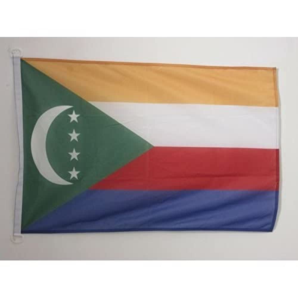 AZ FLAG Bandera Nautica de España Sin Armas 45x30 cm - Pabellón de Conveniencia Española Sin Escudo 30 x 45 Cm, Bandera de Barco con anillas — view 198