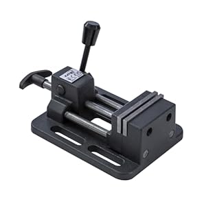 KATSU Drill Press Vice 75mm 3 Inch Professional Precision German Type Quick Slide Release Pillar Drill Bench Vice Clamp for Workshop Milling Machine Machinery Maintenance 4022713