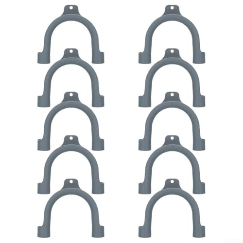 Accesorio colgante de manguera de salida de drenaje para lavadoras y lavavajillas, solución práctica de PVC (10 piezas)