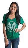 Colorado State University | CSU Rams Vintage Style Ladies' V-neck Flowy Shirt-Vneck,S