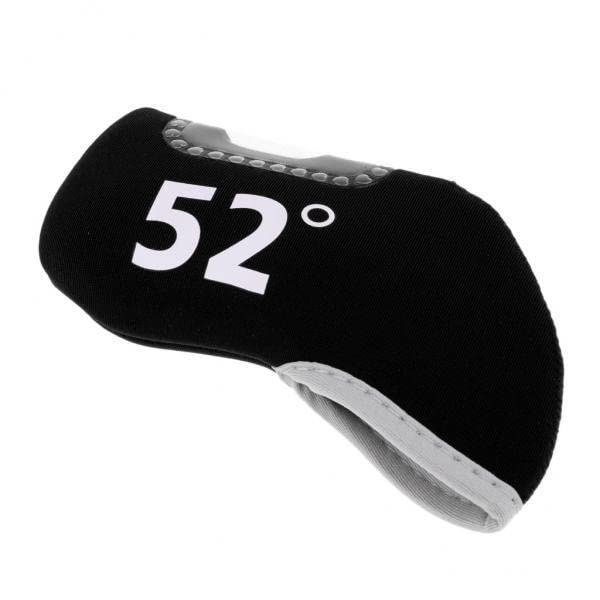 CALANDISâ„¢ 2xGolf Club Iron Putter Headcover Head Cover Protector 52 Degree Black | Club Head Covers | Golf Accessories | Golf
