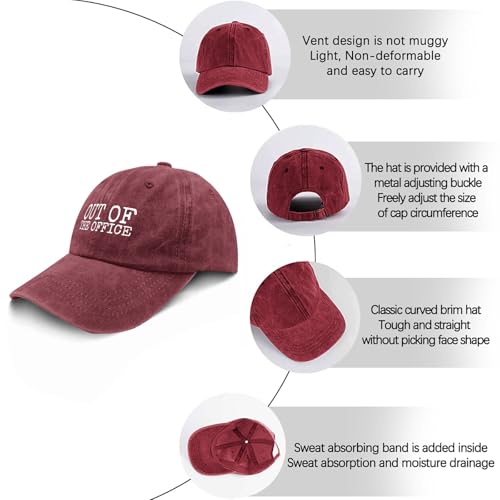 Gorra divertida Unisex Out of The Office miniatura 7