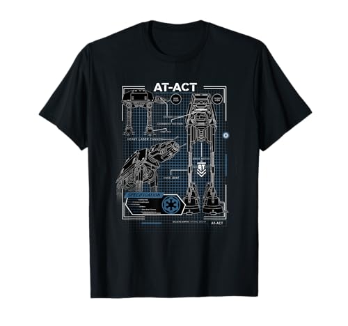 T-shirt Star Wars AT-AT plans poster résoudre le dilemme du style geek