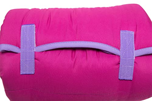 Baby Boom Funhouse Mermaid Kids Nap Mat Set – Includes Pillow and Fleece Blanket – Great for Girls Napping during Daycare or Preschool - Fits Toddlers, Pink + Purple - Thumbnail 7