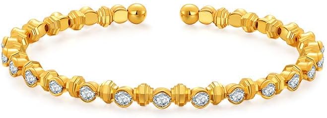 18 K Gold Plated Bangle Bracelet Set Flexible Wide Wristband Bangle Bangle Set 002