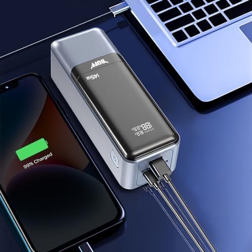 Resim BUFF LABS BP16 145W Dijital Ekranlı 27000 mAh Powerbank, Laptop, Macbook, iPad Taşınabilir Hızlı Şarj Cihazı 