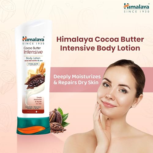 Image of Himalaya Cocoa Butter Intensive Body Lotion, Deeply Moisturizes & Repairs Dry Skin, with Wheat Germ 400ml pack of 1