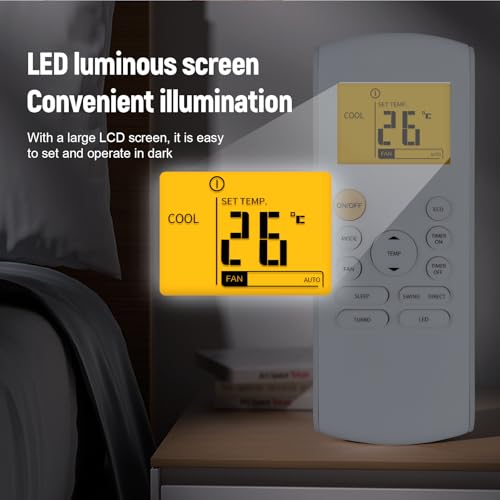 Télécommande pour climatiseur Midea et MRcool compatible avec le modèle RG57A6 BGEFU1 - 3