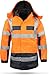 Produktbild normani Outdoor- & Arbeitsbekleidung 4-in-1 Warnschutzparka - gut sichtbare Winterjacke mit Signalfarben und Reflektoren [S-4XL] Farbe Warnorange/Marine Größe M