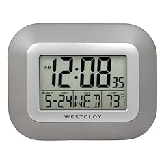 Westclox Large Digital Wall Clock with Date, Day & Temperature – Battery Operated Digital Clock photo Westclox Large Digital Wall Clock with Date, Day & Temperature – Battery Operated Digital Clock