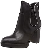 Echtes Leder Tamaris Damen 25329-21 Chelsea Boots, Schwarz (Black 1), 36 EU