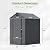 Devoko 4x6 FT Plastic Outdoor Storage Shed with Floor, Resin Outdoor Shed with Lockable Door, Sloped Roof & Vent, Versatile Tool Shed for Patio Lawn Backyard, Dark Grey