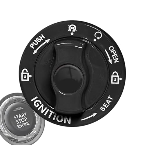 【ロータリー点火】エンジンスタートボタン プッシュスタート レバー 車のワンタッチスタートレバー ロータリー保護 キズ防止防塵 取り付け簡単 内装カスタムパーツ ラインストーンボタン カバー 取り付け簡単 装飾改造 金属質感 耐久性 強固接着 耐熱 ボタン