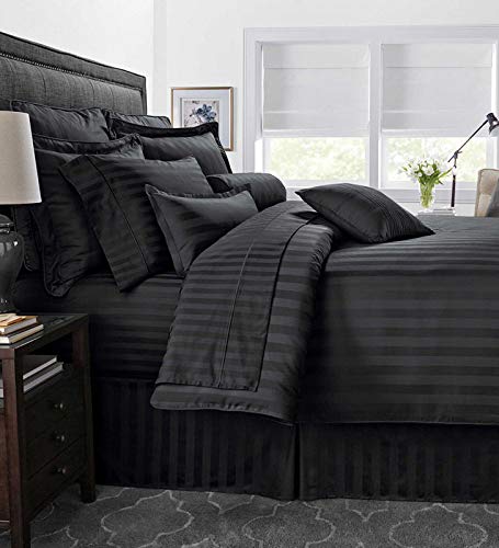 Image of Sofrito Micorfiber - Cotton Feel Duvet /Comforter Cover (Double - 91 inchx101 inch - Inches) with Solid Zipper Clousre - Black | Solid Zipper Closure & Four Corner Ties |