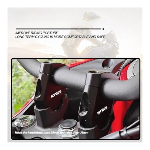 Rehausseur guidon NT1100 solution posture droite et bras tendus - 6