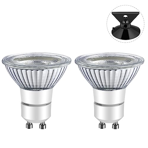 Image of LED GU10 Range Hood Light Bulbs, LED Stove Appliance Light Bulb, Kitchen Light Replacement Halogen Light Bulb, 50W Equivalent, Warm White 3000K, 6W 550 Lm, Dimmable,Waterproof IP65 Pack of 2