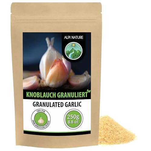 Alpi Nature Knoblauchgranulat 250g, Knoblauch granuliert, getrocknete Knoblauch Granulat