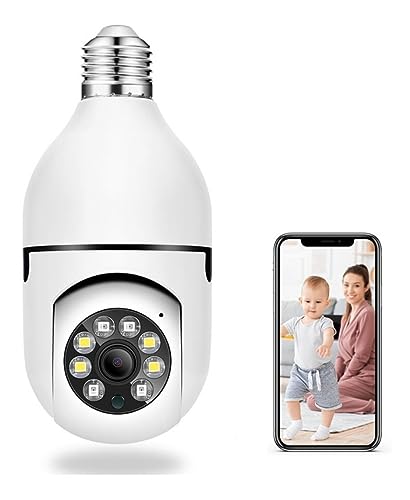 Câmera Lâmpada de Segurança WiFi 1080P Visão Noturna Infravermelha bidirecional Giratoria 360 Yoosee