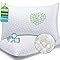 HEYCUZI Cooling Pillows Queen Size Set of 2 - Adjustable Shredded Memory Foam Pillow for Sleeping 2 Pack, Cool Bed Pillows Washable Removable Cover, Gel Pillow for Side, Back, and Stomach Sleepers