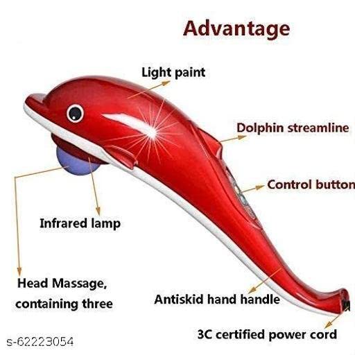 unine Dolphin Handheld Body Massager For Pain Relief With Powerful Vibration For Unisex Dolphin Massager Body Vibration Massage Machine Fish Massage,Red Giant Dolphinmassger unine Dolphin Handheld Body Massager For Pain Relief With Powerful Vibration For Unisex Dolphin Massager Body Vibration Massage Machine Fish Massage,Red Giant Dolphinmassger