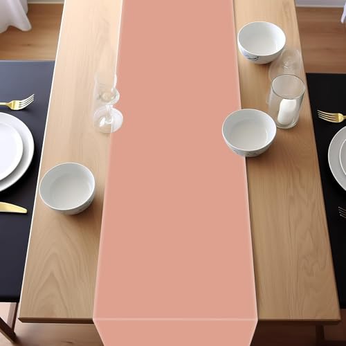 12 Pack Plastic Table Runner 14 X 108inch Rose Gold Long Valentines Premium Table Runner Disposable Rose Gold Tables Runners for Dinner Tables Decor for Wedding Graduation Birthday Party Decorations by Lonfliness - Used condition - Image 8
