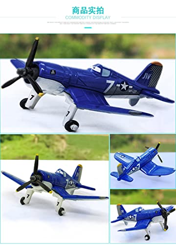 Pixar Planes Dusty Crophopper 1:55 Metal Diecast Educational Toys Planes Model Decorative Gifts (Captain 7) - Thumbnail 2
